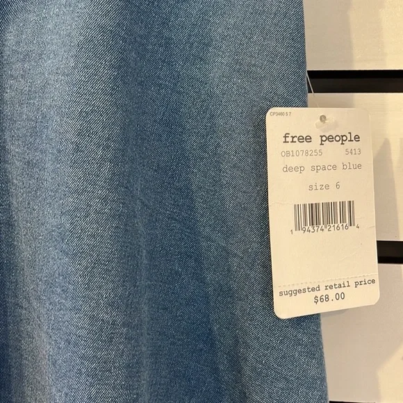 Free People Denim Mini Skirt - Picture 3 of 6